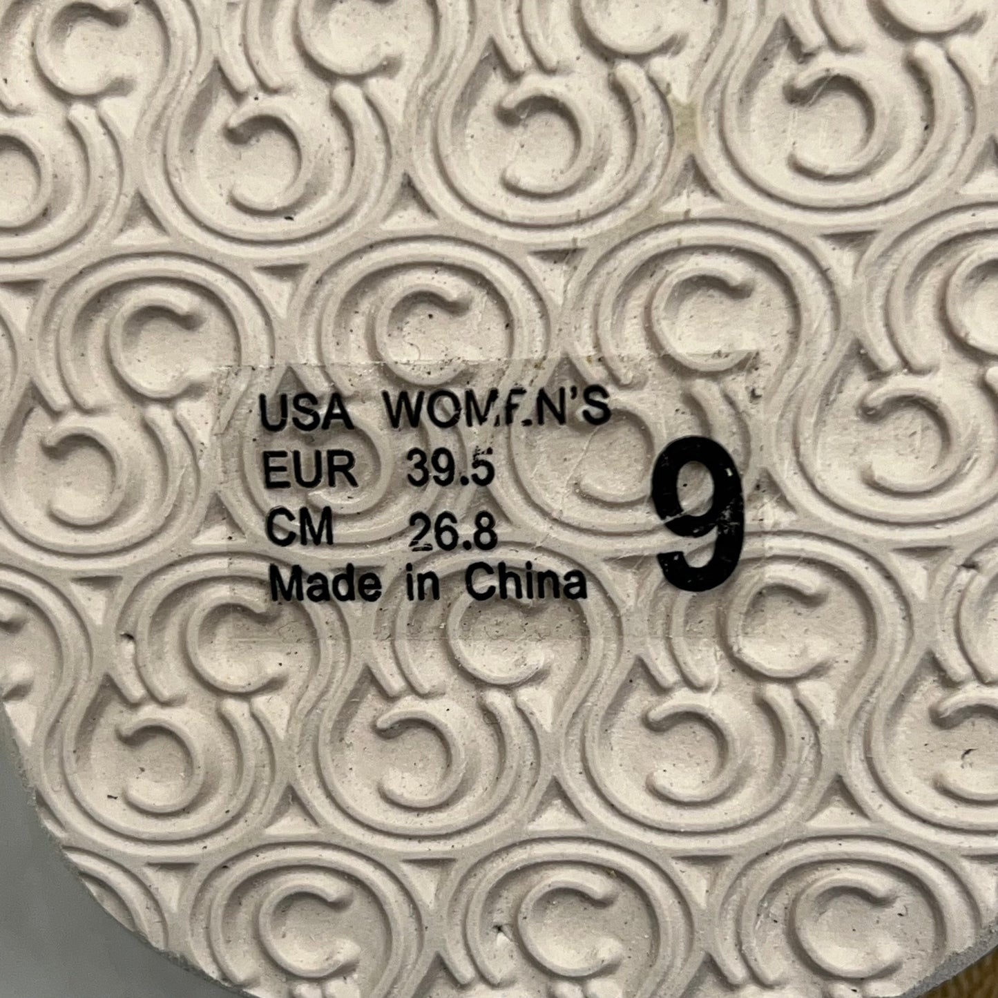 COBIAN Bermuda Bounce Mesh Strap Women's Sz 9 EU 39.5 Cream BEB24-110-9