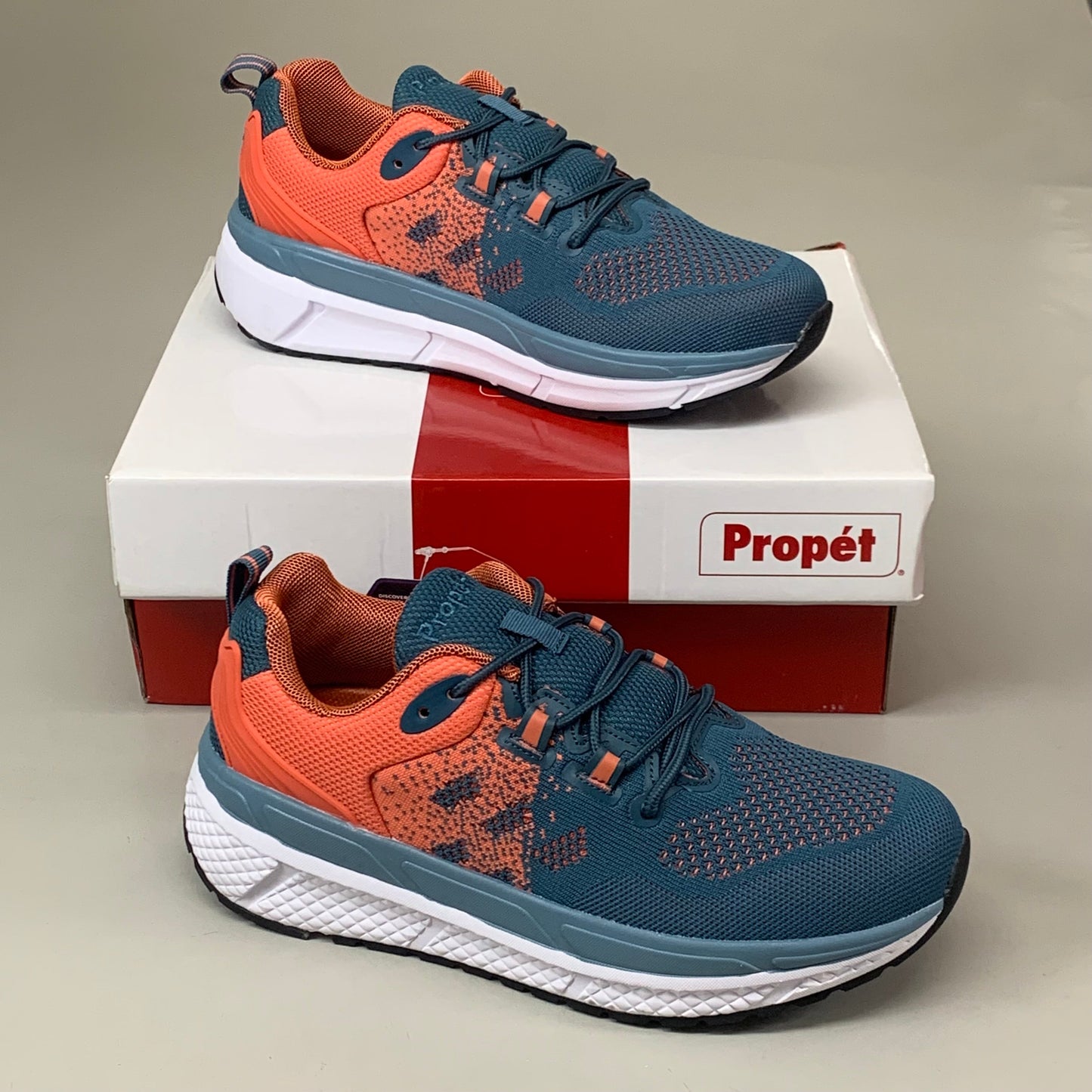 PROPET Ultra Lace-up Sneaker Shoes Women's SZ 9.5 Teal/Coral WAA282MTLCN-09H