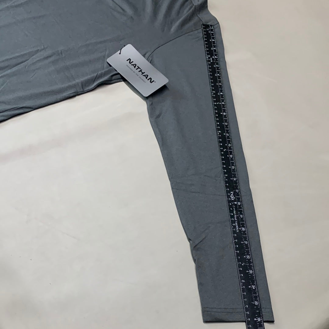 NATHAN 365 Hooded Long Sleeve Shirt Women's Sz L Dark Charcoal NS50080-80078-L (New)