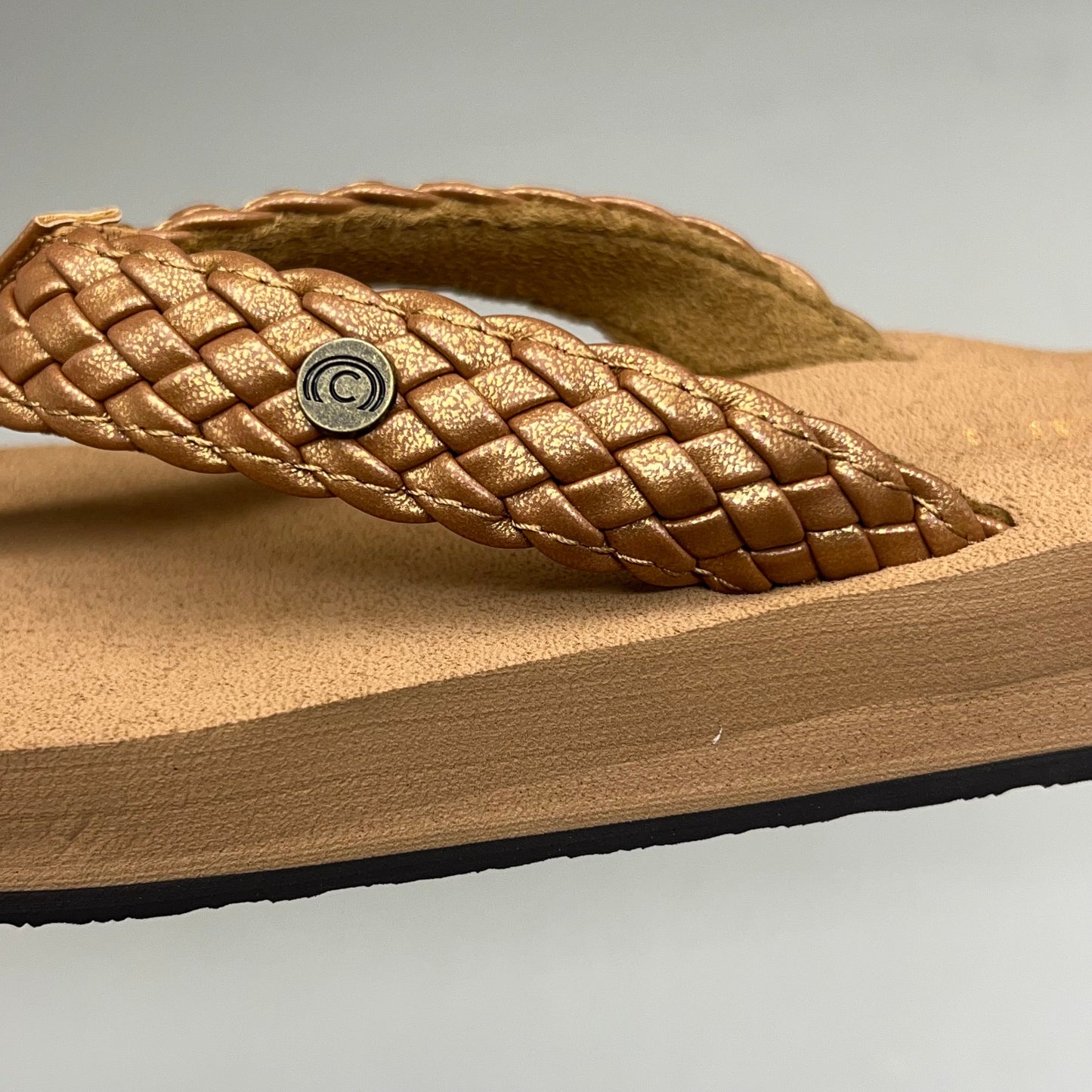COBIAN Braided Bounce Sandals Women's SZ 9, EU 39.5 Chestnut BRB10-210-9