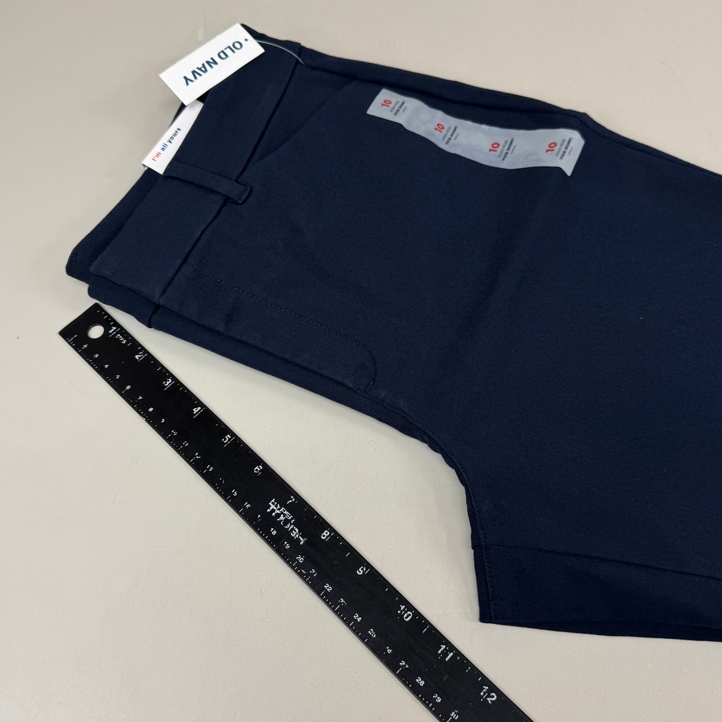 OLD NAVY High Waisted Pixie Skinny Ankle Pants Women's Sz 10 In The Navy 3139011958
