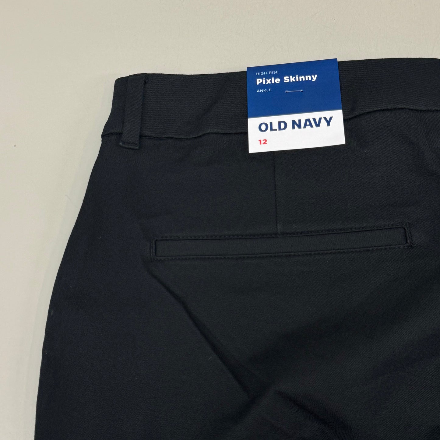 OLD NAVY High Waisted Pixie Skinny Ankle Pants Women's Sz 12 Black 3139011958