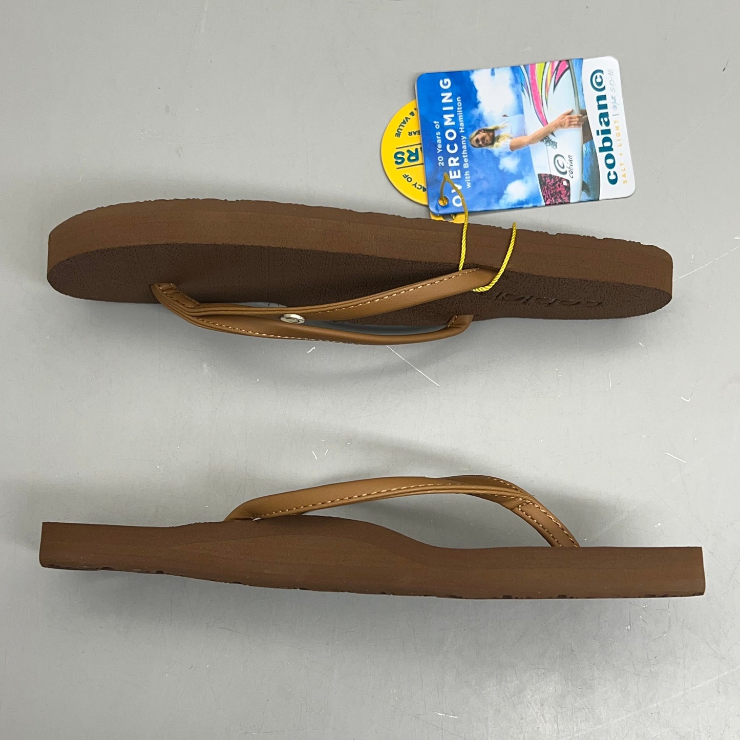 COBIAN Nia's Bounce 2 Synthetic Leather Sandals Women's Sz 8, EU 38.5 Tan NIA25-230-8