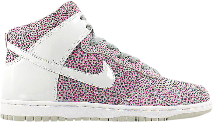 (2013) Nike Dunk Hi Skinny Print Grey Laser Size 7W NEW
