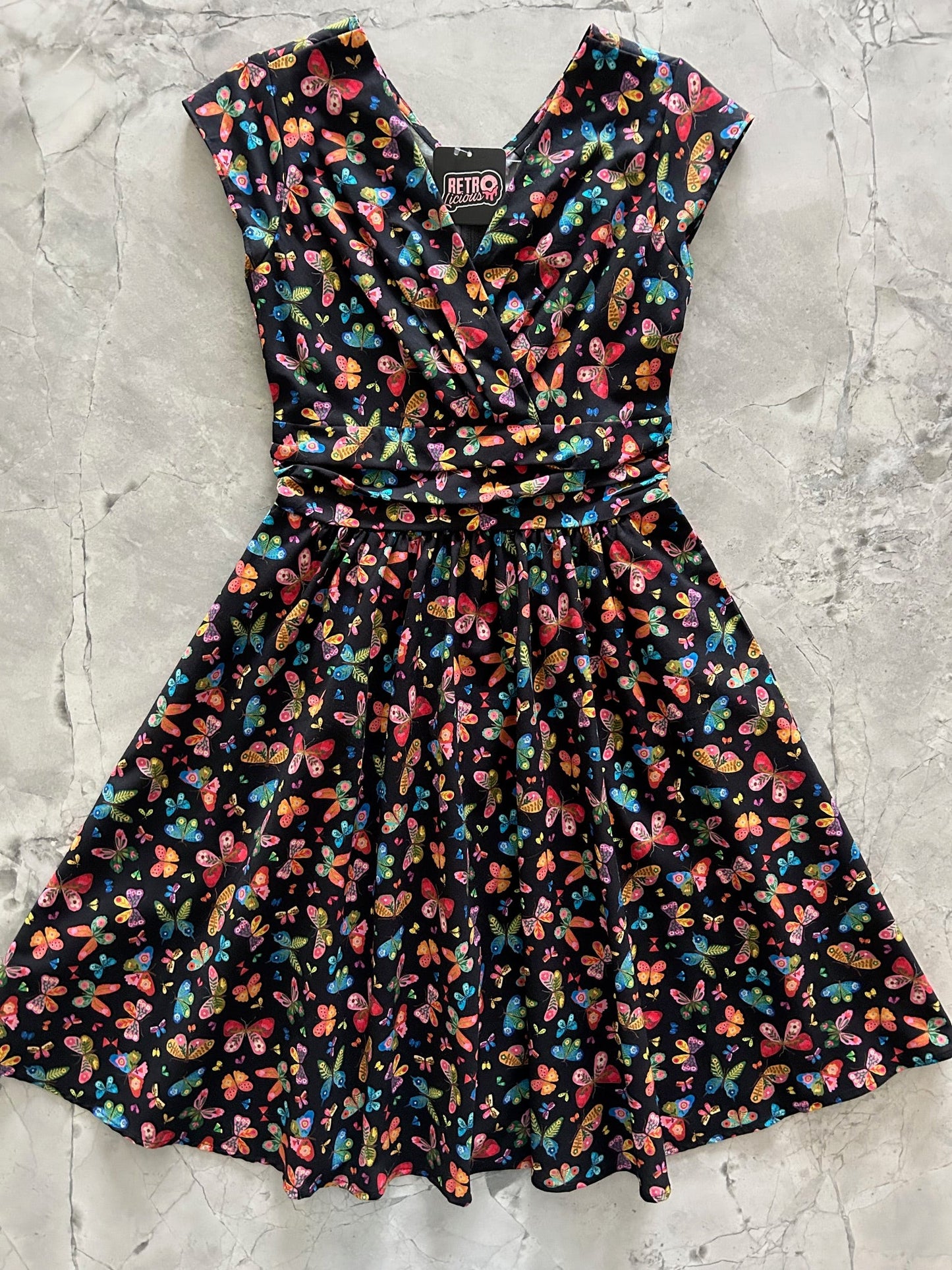 Colorful Butterflies Greta Dress