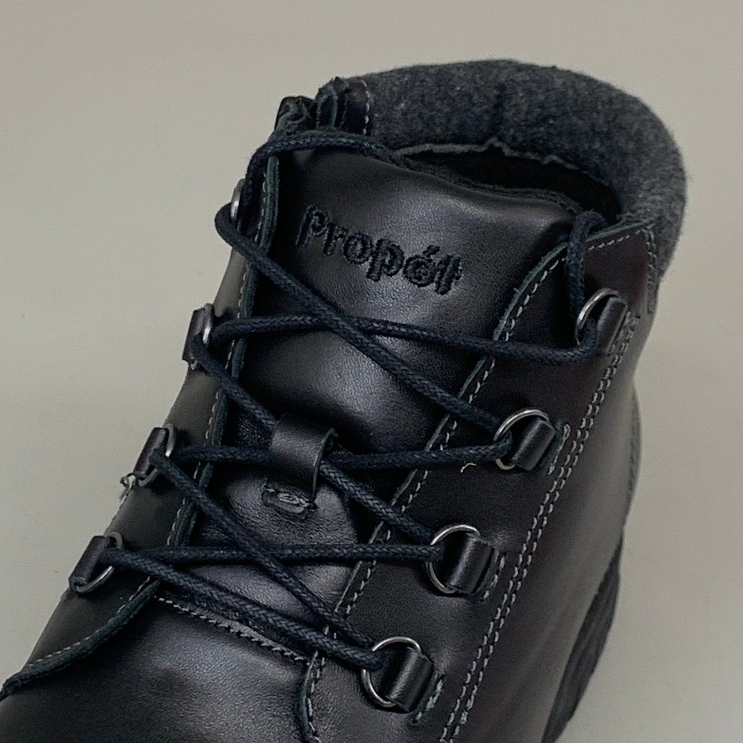 PROPET Delaney Leather Ankle Boot XX(4E) Women's SZ 8.5 Black WFV002LBLKE-08H