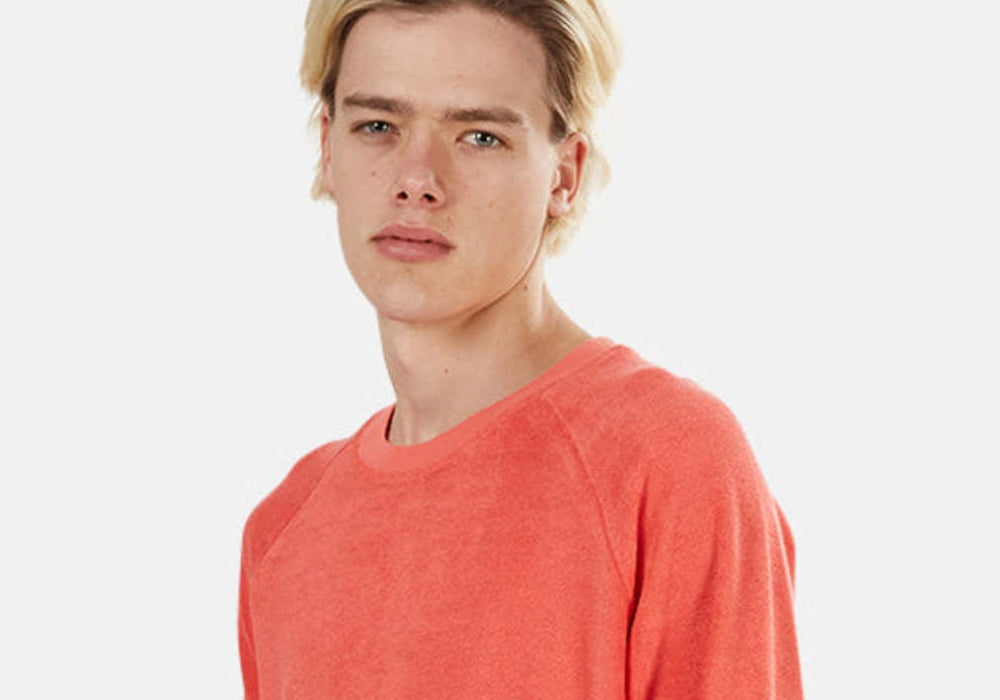 La Paz Men's Cunha Sweatshirt Sweater in Coral Size XL