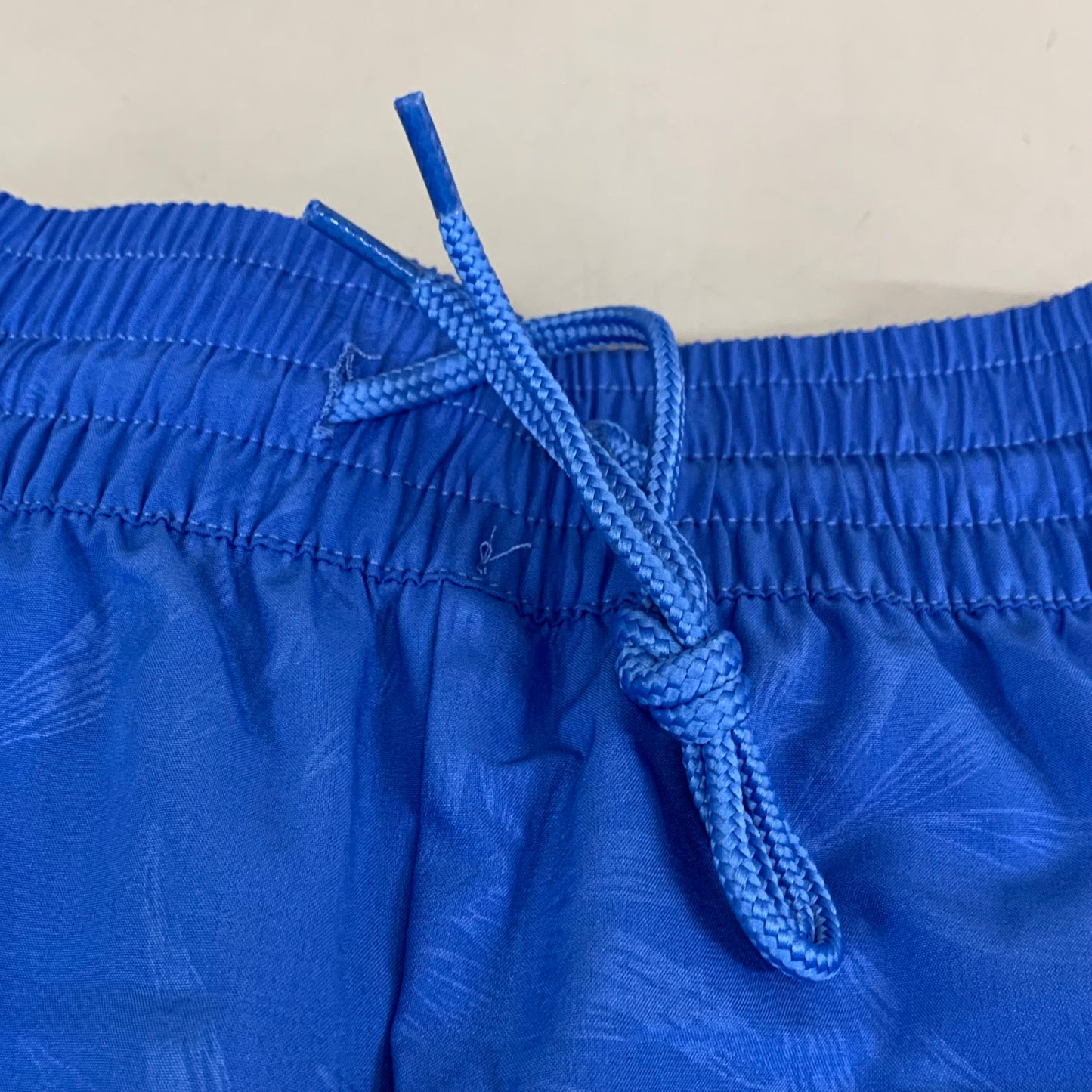 RAYA SUN Stretch Swim Style Shorts W/ Flower Design Women's 1X Blue/Gray