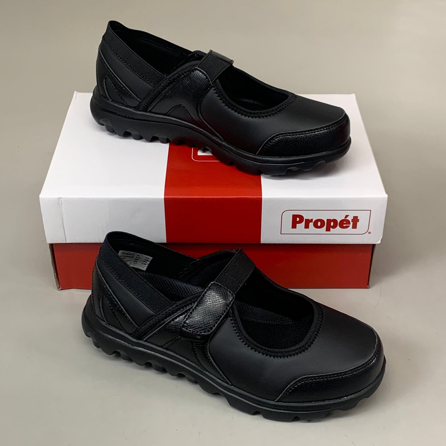 PROPET Onalee Mary Jane Double Orthotic Shoes X(2E) Women's SZ 6 Black WAA003PAB-X-06