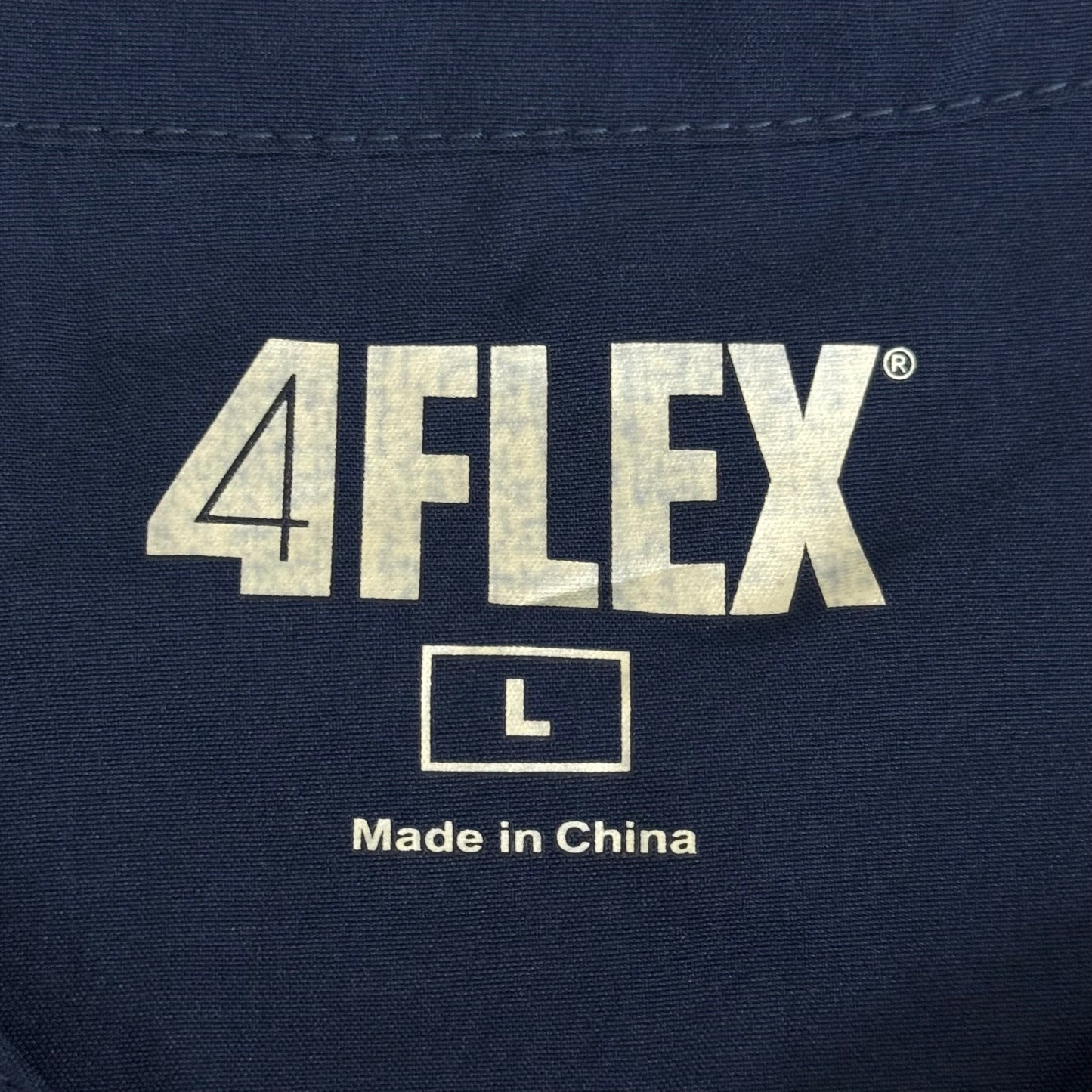 GREEN TOWN 4 Flex Scrubs Jumpsuit Cinch In Waist Women's Sz L Indigo GFX-023AST