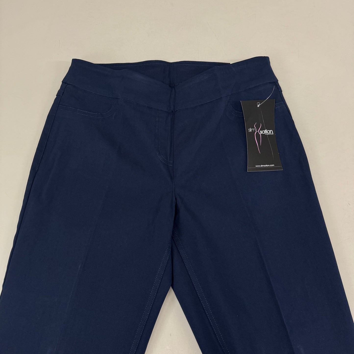 MULTIPLES Ankle Pants Petite Women's Sz 8 Midnight M48716PM