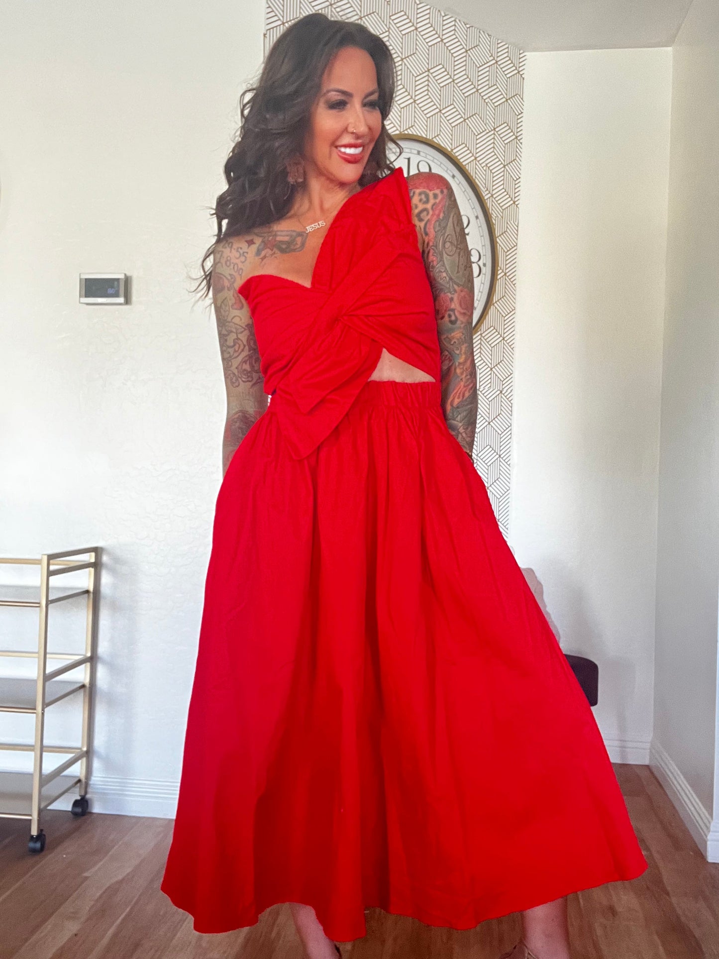 Knotted Bow Dress in color options