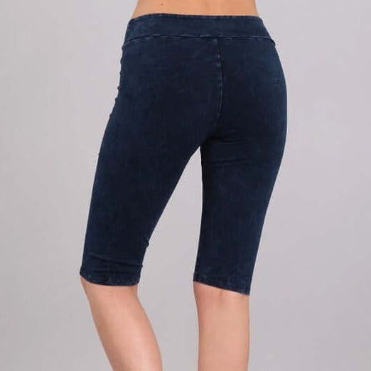 Ladies Longer Length Biker Shorts Made in USA