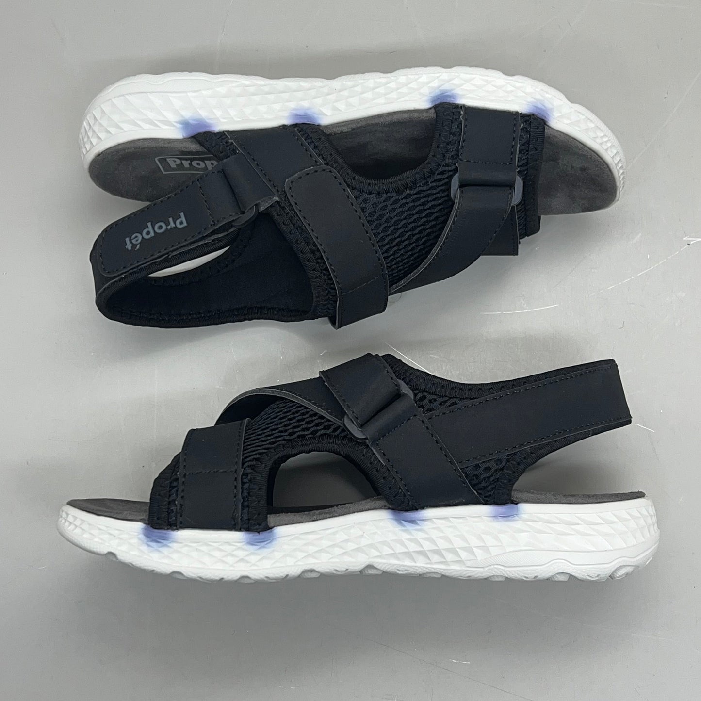 PROPET Travel Activ Sport Lightweight Women's Sz 9 M(B) Black/White As-is WST013P