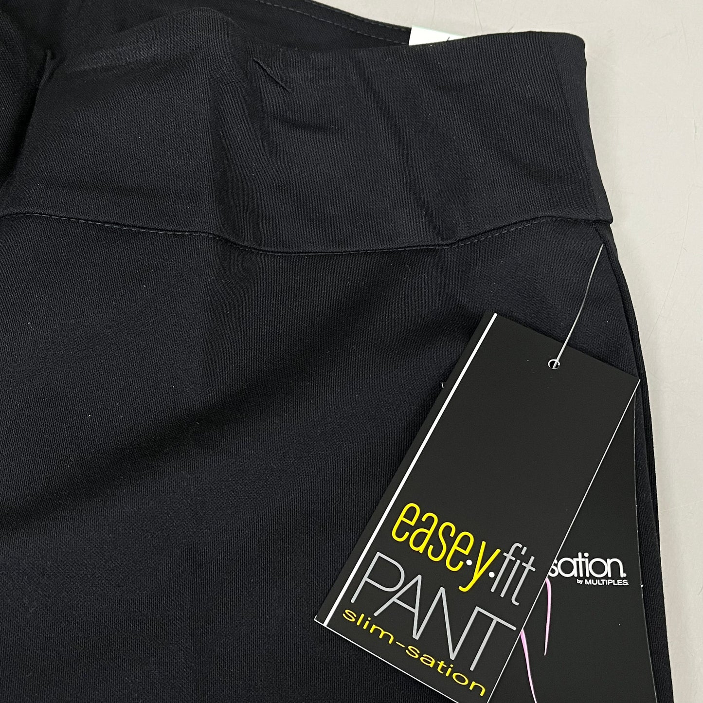MULTIPLES Ankle Pants Petite Women's Sz 8 Black M2623P