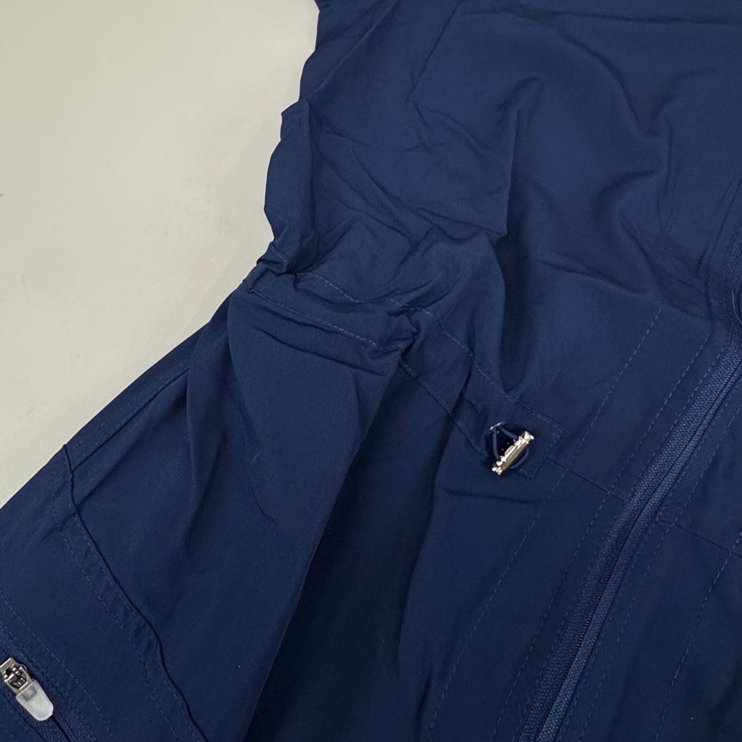 GREEN TOWN 4 Flex Scrubs Jumpsuit Cinch In Waist Women's Sz L Indigo GFX-023AST
