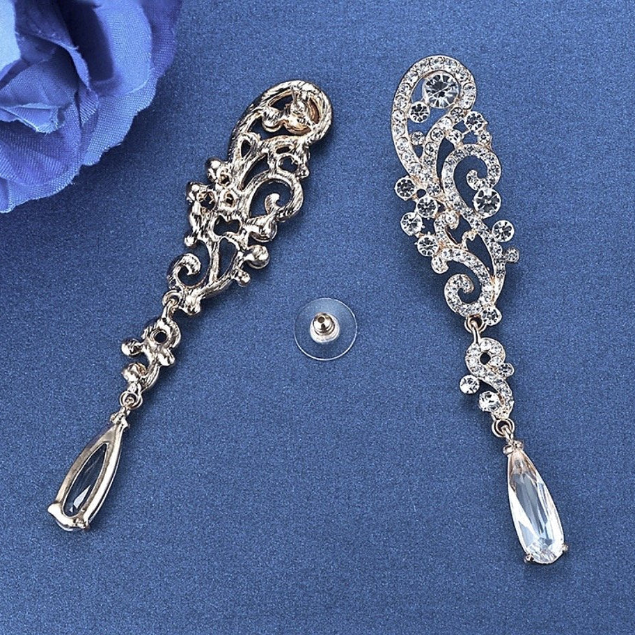 Eileen - Rhinestone Bridal Earrings