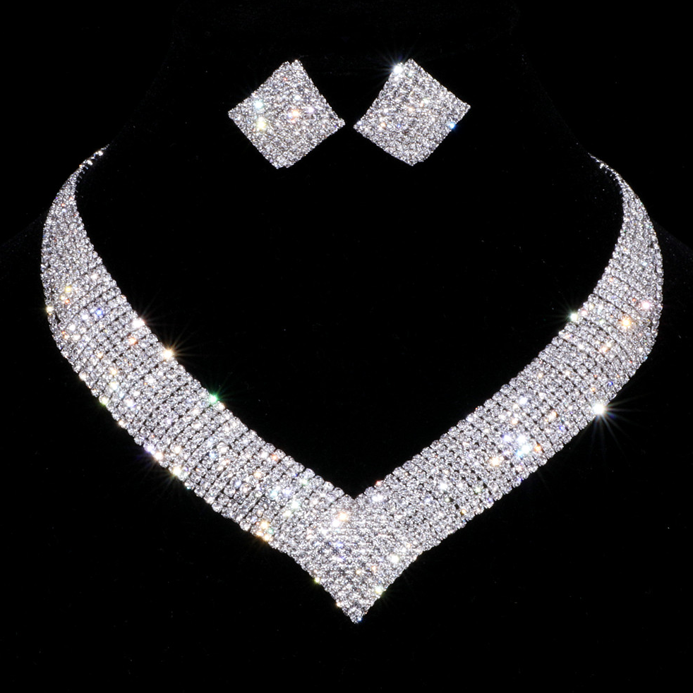 Melinda - Silver Cubic Zirconia Bridal Jewelry Set