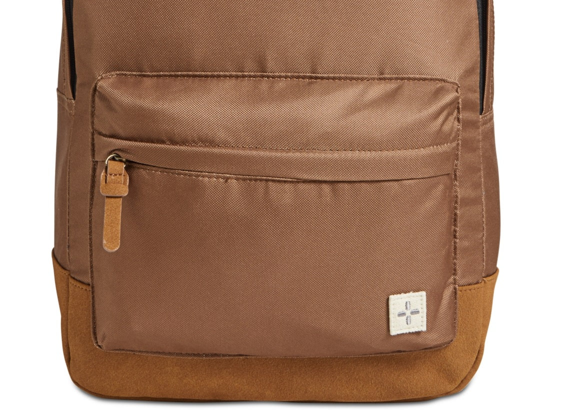Sun + Stone Men's Riley Canvas Colorblocked Backpack Brown Size Regular