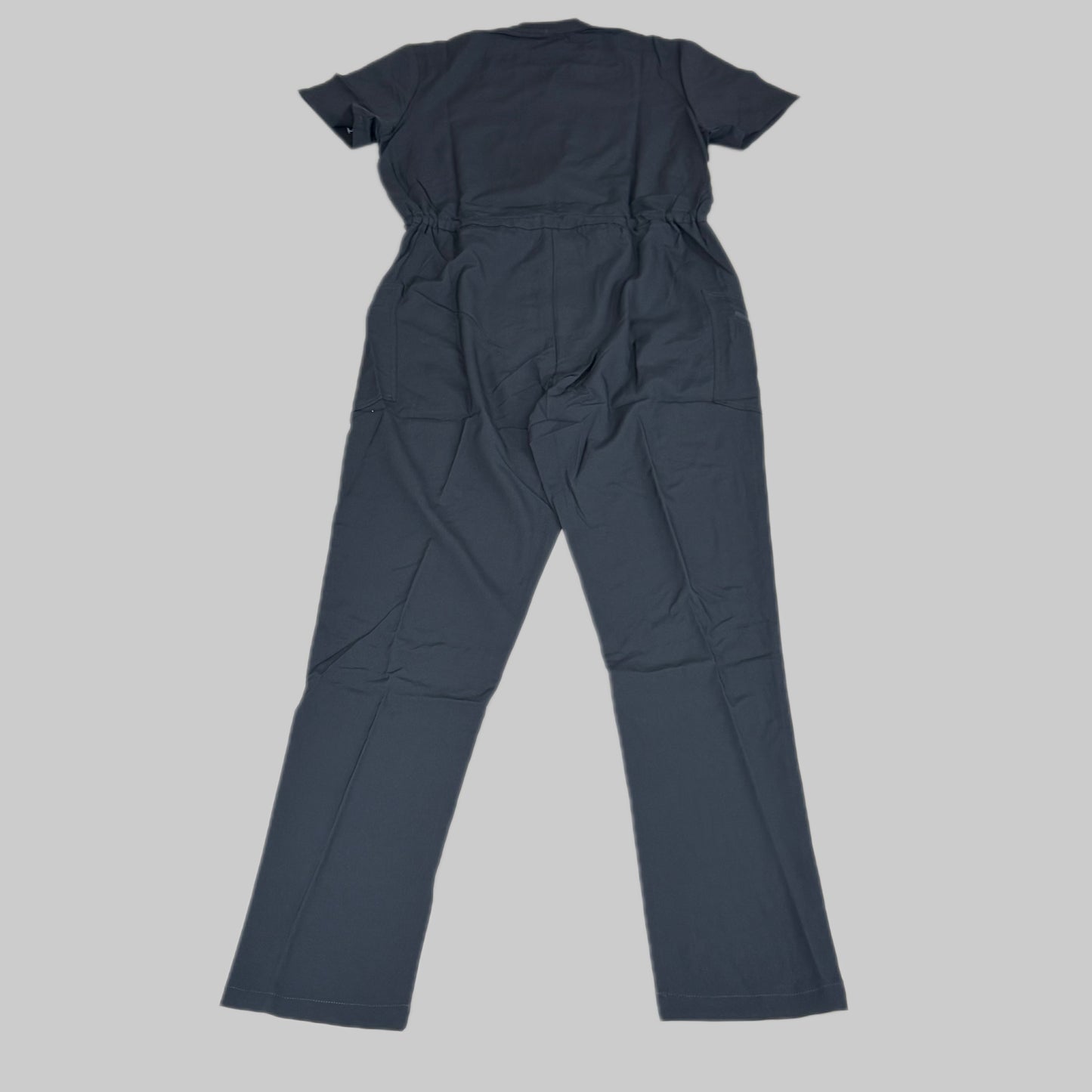 GREEN TOWN 4 Flex Scrubs Jumpsuit Cinch In Waist Women's Sz XL Pewter GFX-023AST