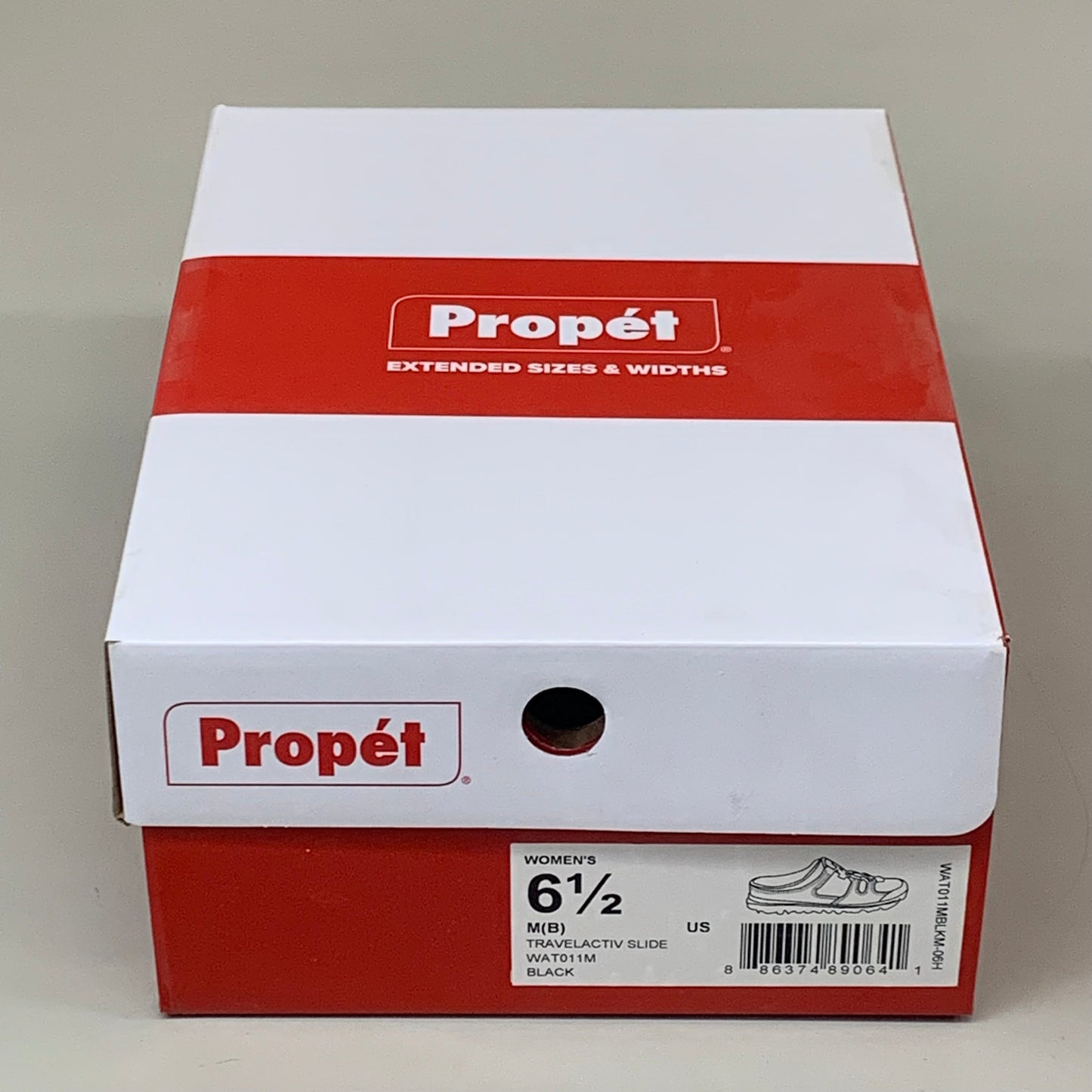 PROPET Travelactiv Slide Shoe M(B) Women's SZ 6.5 Black WAT011MBLKM-06H