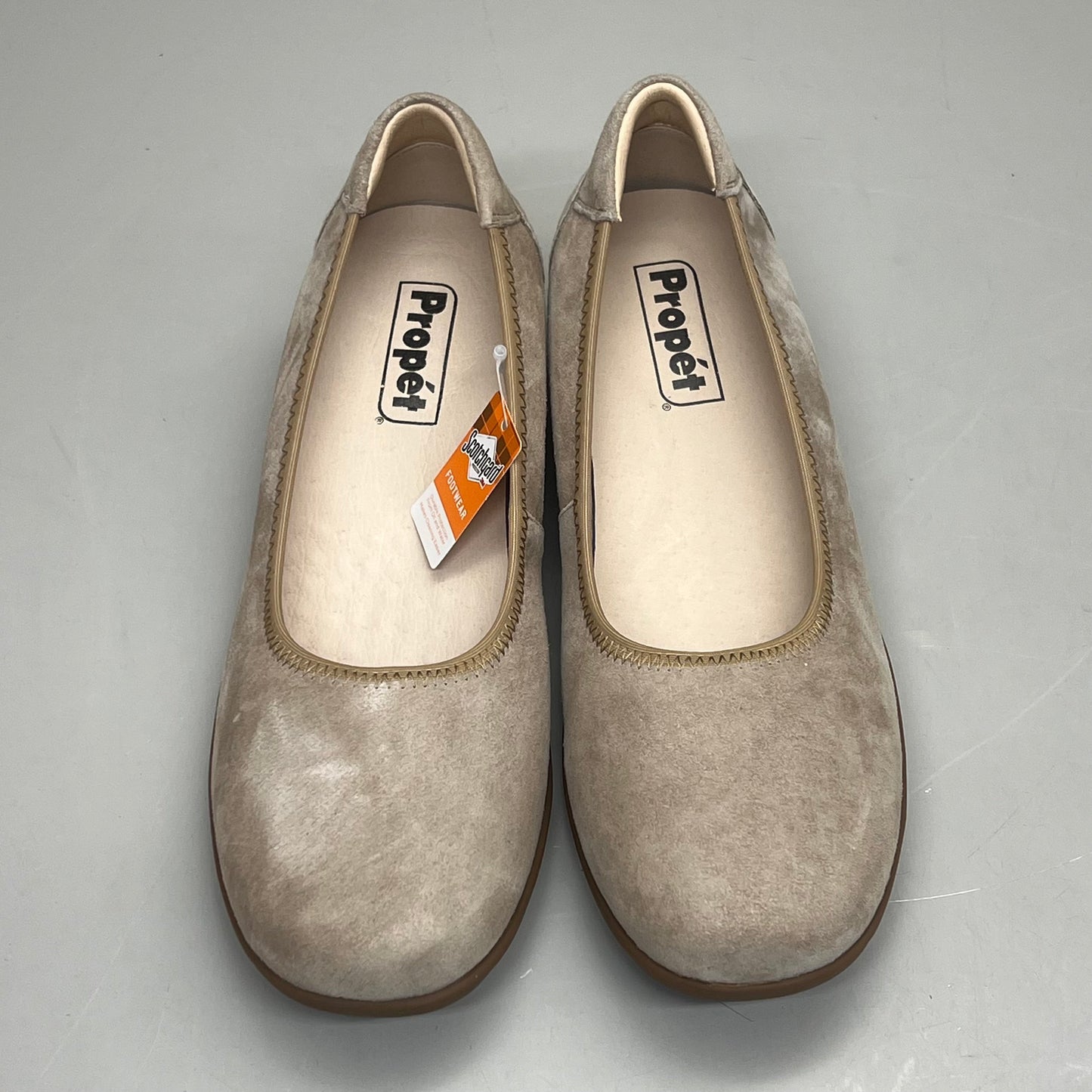 PROPET Yara Slip-On Orthotic Comfort Women's Sz 8.5 M(B) Natural Buff Suede WCX004L