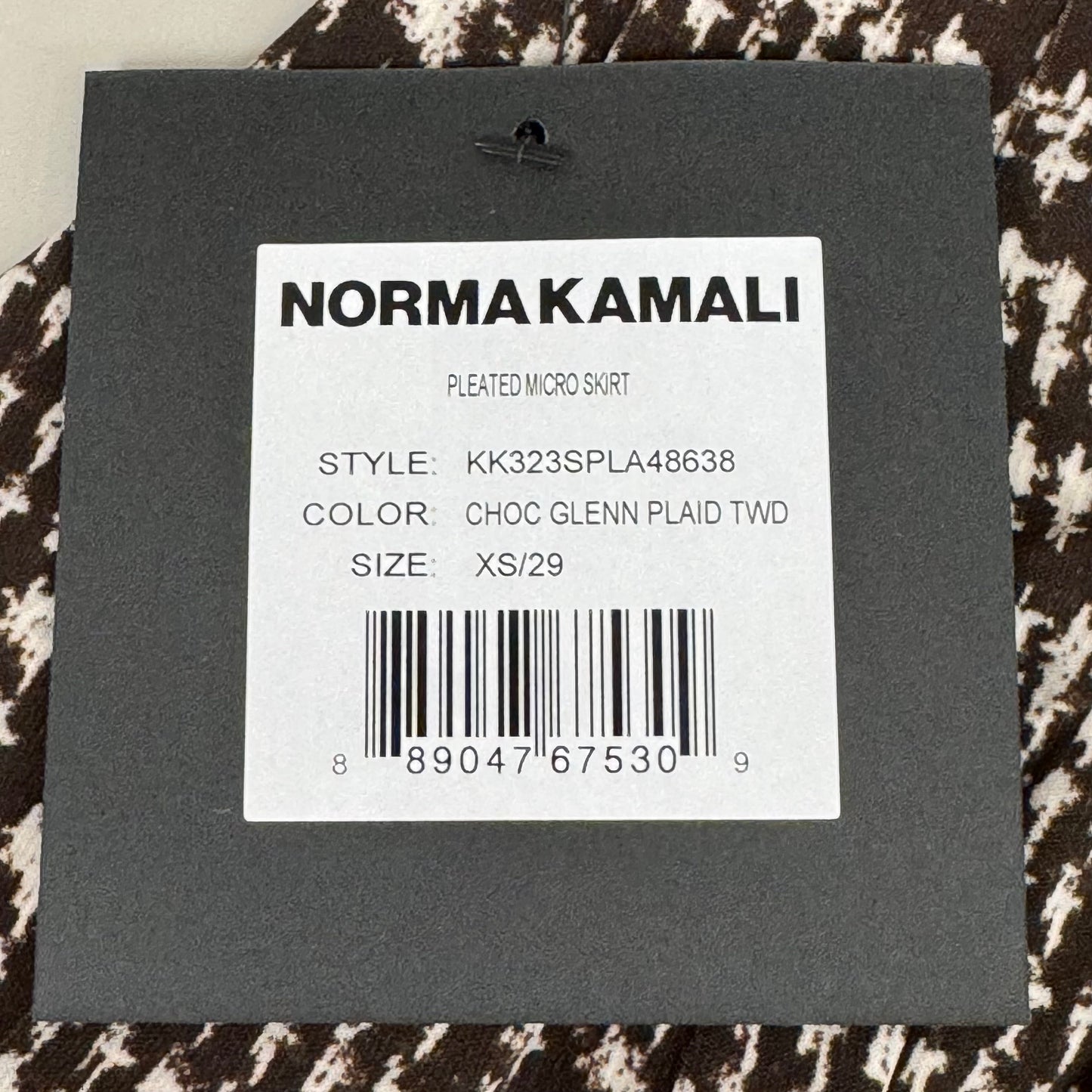 NORMA KAMALI Silky Jersey Pleated Micro Skirt Unlined Women's Sz S/32 Chocolate