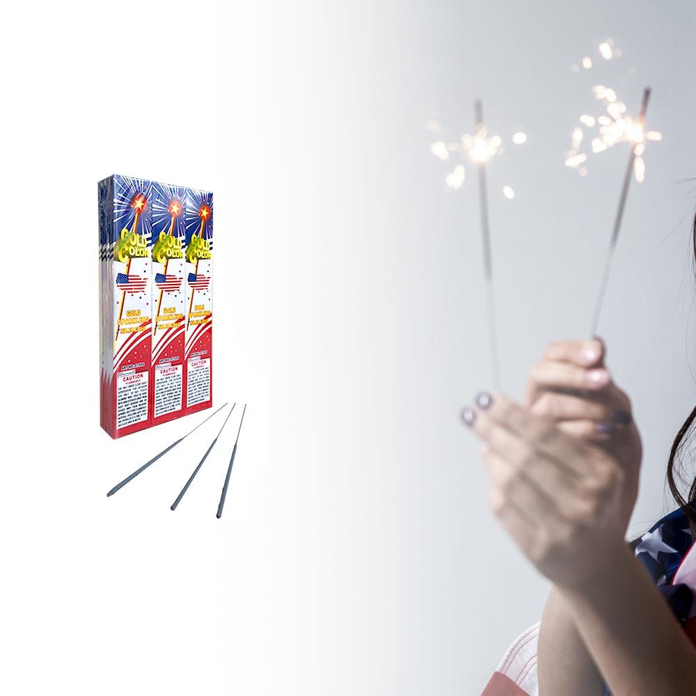 8" Gold Sparklers (Small) - 72 Pack Metal Wire Sparkler Sticks - Wedding, Birthday, New Years, Send Off, Anniversary, New Year, Christmas