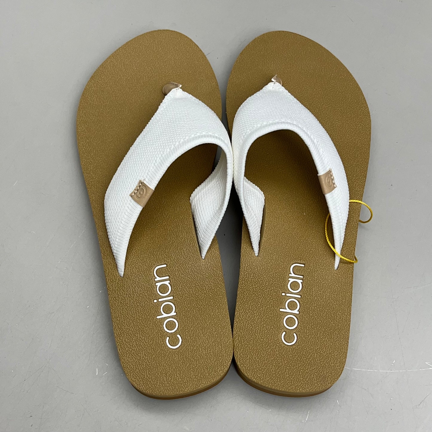 COBIAN Bermuda Bounce Mesh Strap Women's Sz 7 EU 37 Cream BEB24-110-7