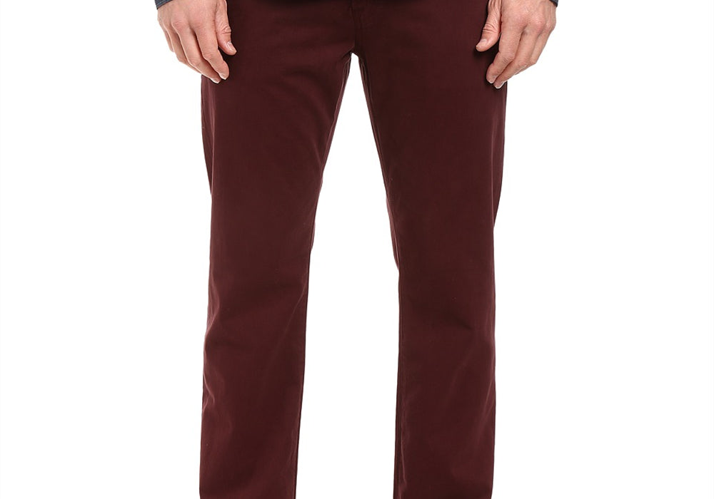 Ag Adriano Goldschmied Men's Graduate Tailored Leg Sueded Jeans In Rum Raisin Size Variants Available