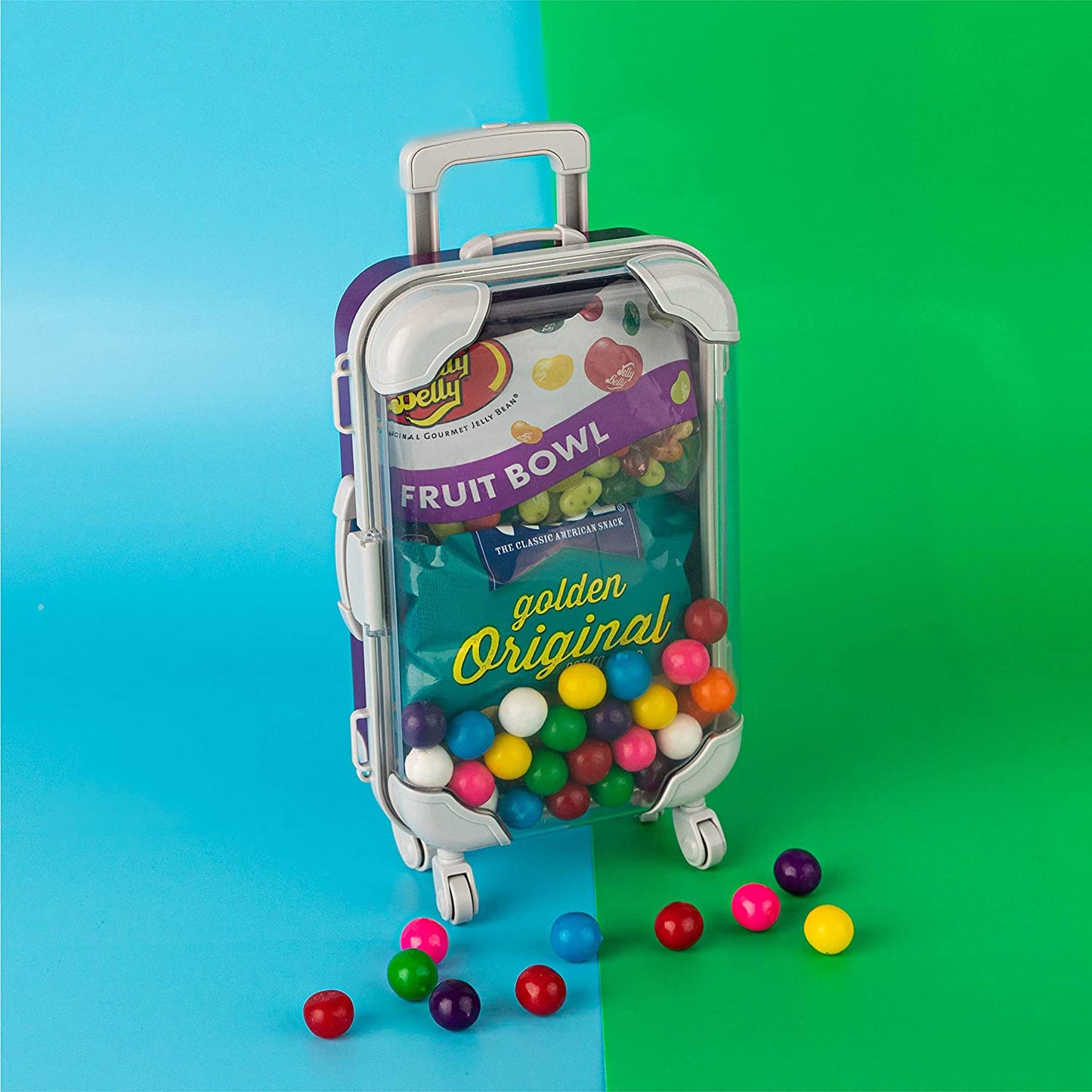 Purple Plastic Suitcase Candy Box 3 Pack 7.5"x5"x2.5"