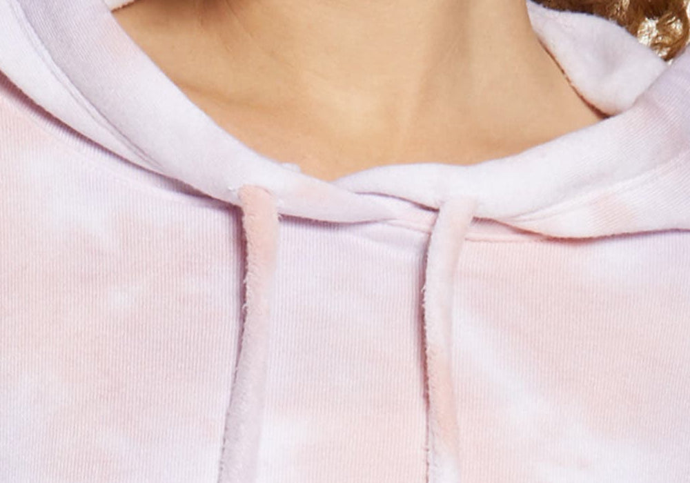 Oli Viv Palmer XL Tie Dye Crop Hoodie, Cotton Candy