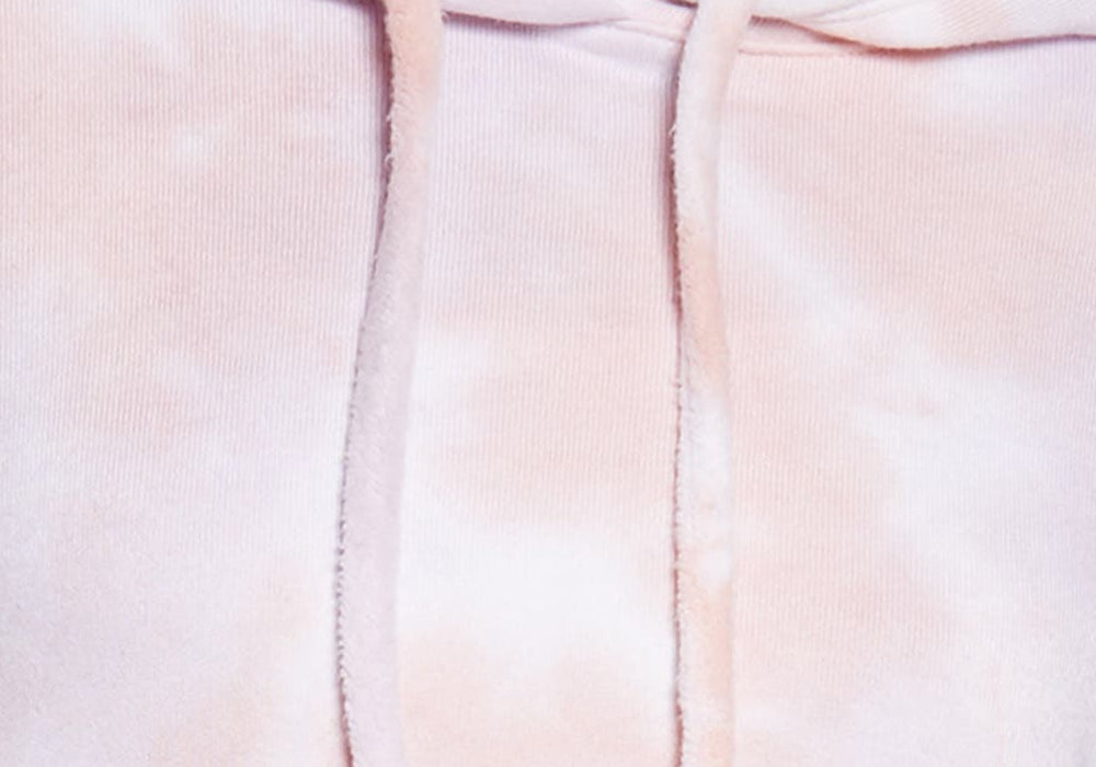 Oli Viv Palmer XL Tie Dye Crop Hoodie, Cotton Candy
