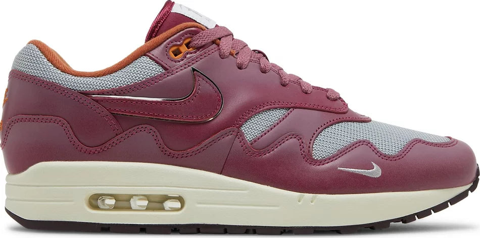 AIR MAX 1 PATTA WAVES MAROON 8M BRAND NEW