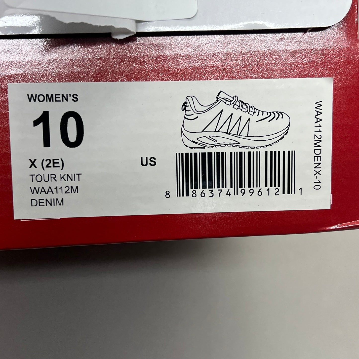 PROPET Tour Knit Shoe Cushion Comfort insole Women's Sz 10 X(2E) Denim WAA112M