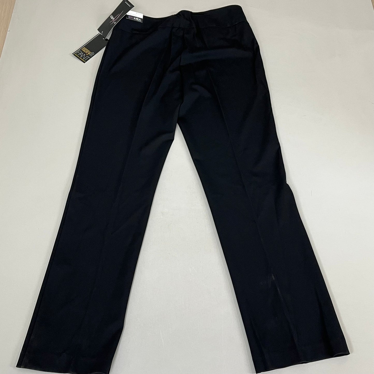 MULTIPLES Ankle Pants Petite Women's Sz 8 Black M2623P