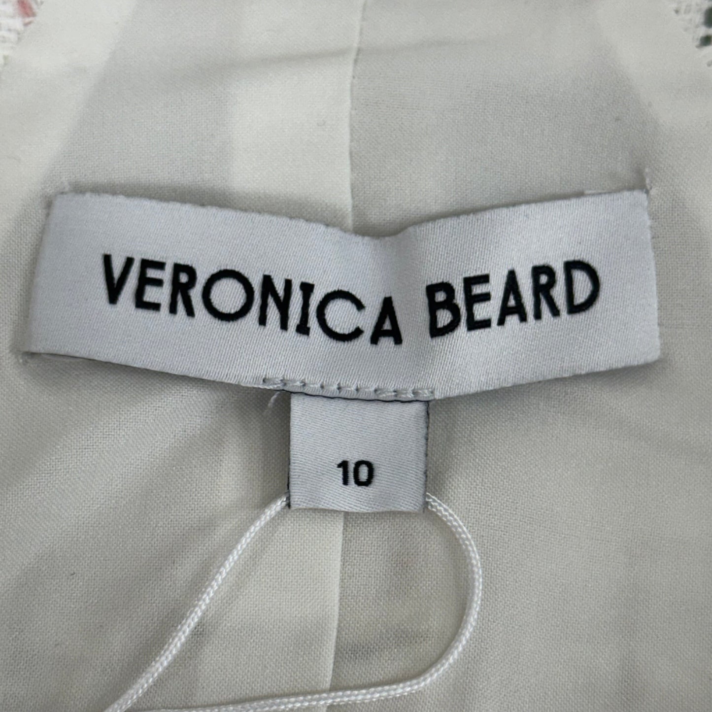 VERONICA BEARD Women's Sleeveless Roxanne Dress Sz-10 Ivory Multi 2406TW6521059