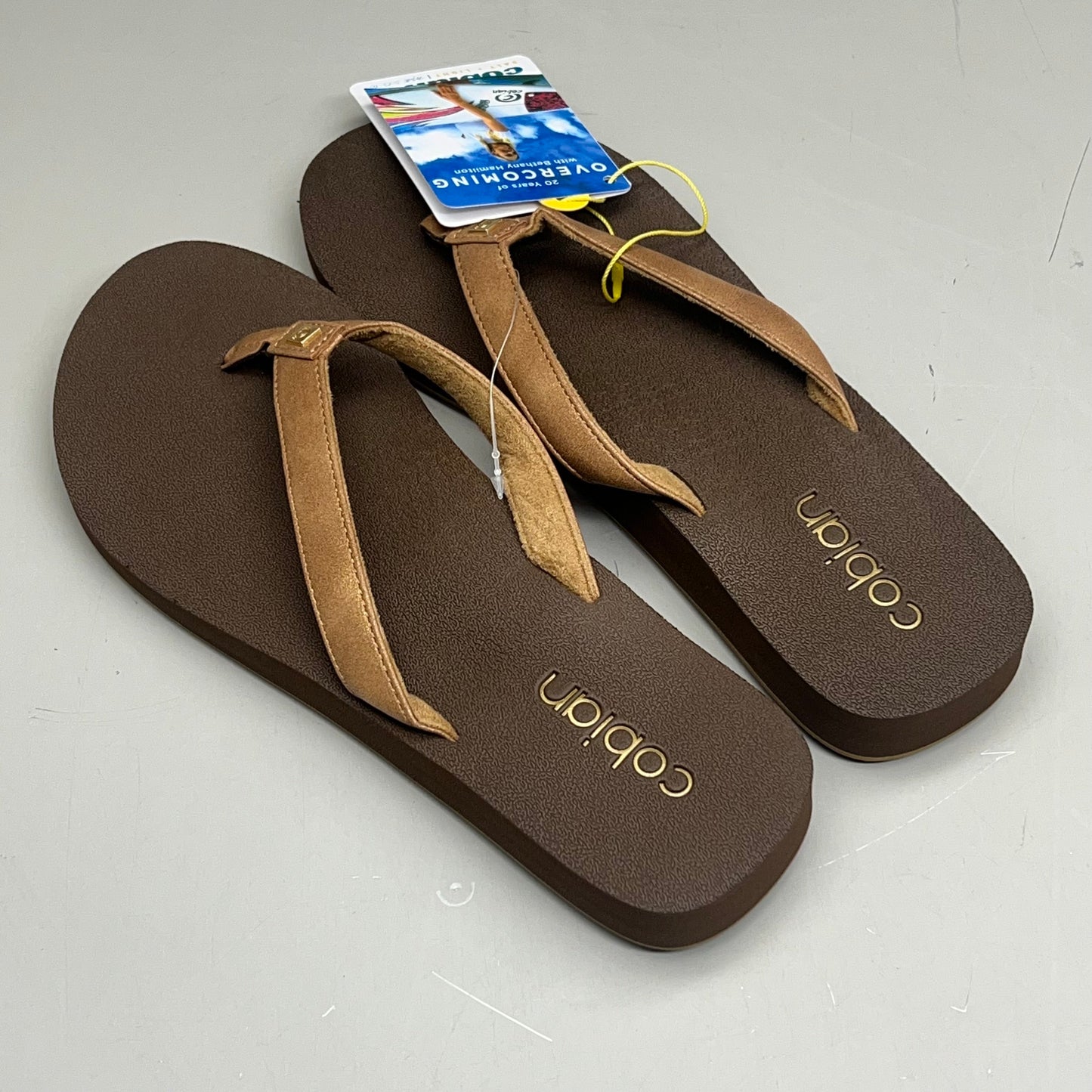 COBIAN Skinny Bounce Comfortable Synthetic Strap Women's Sz 9 Tan SKI25-230-09