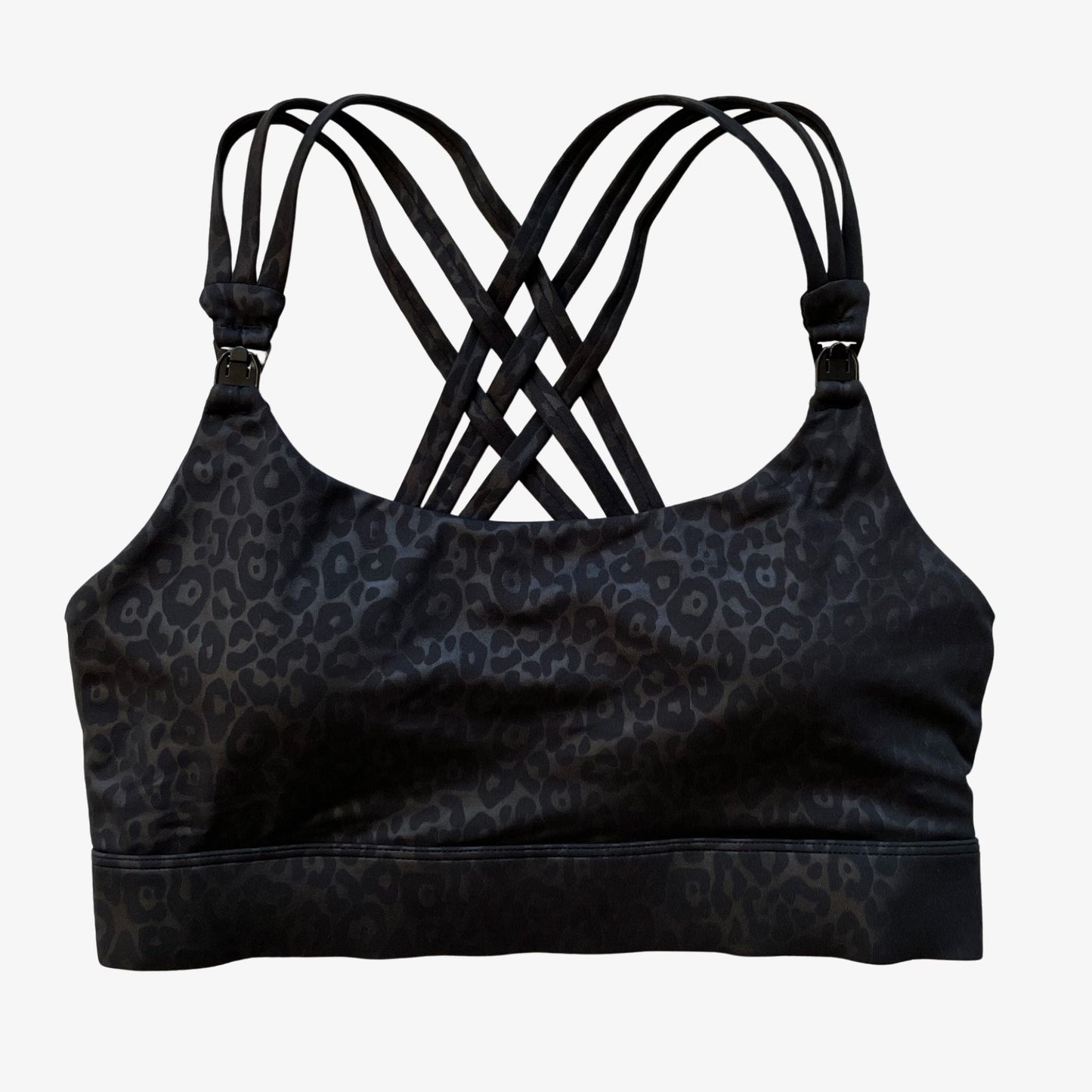 Chloé 3 Running Nursing Sports Bra (Black Cheetah)