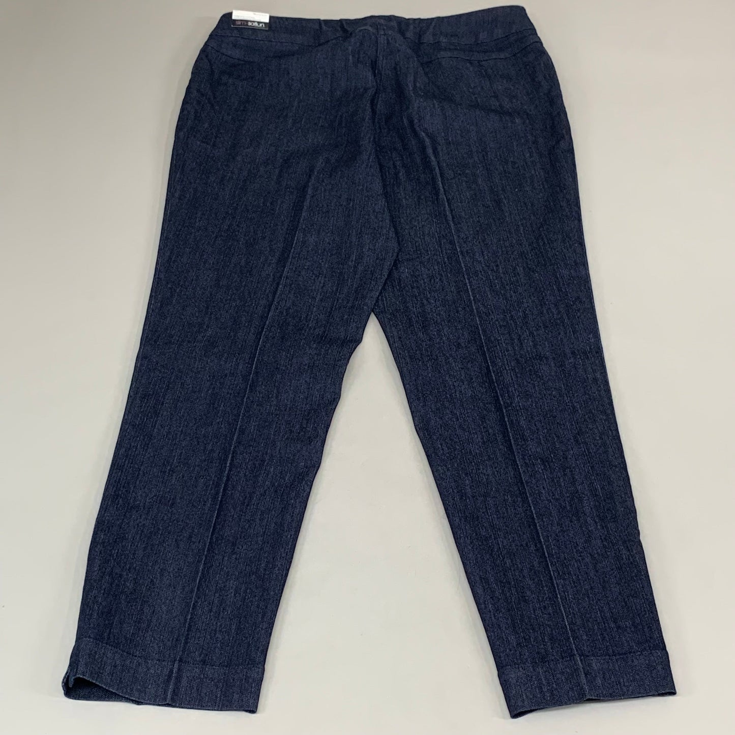 MULTIPLES Narrow Leg Pants Petite Women's Sz 16 Denim M2623P