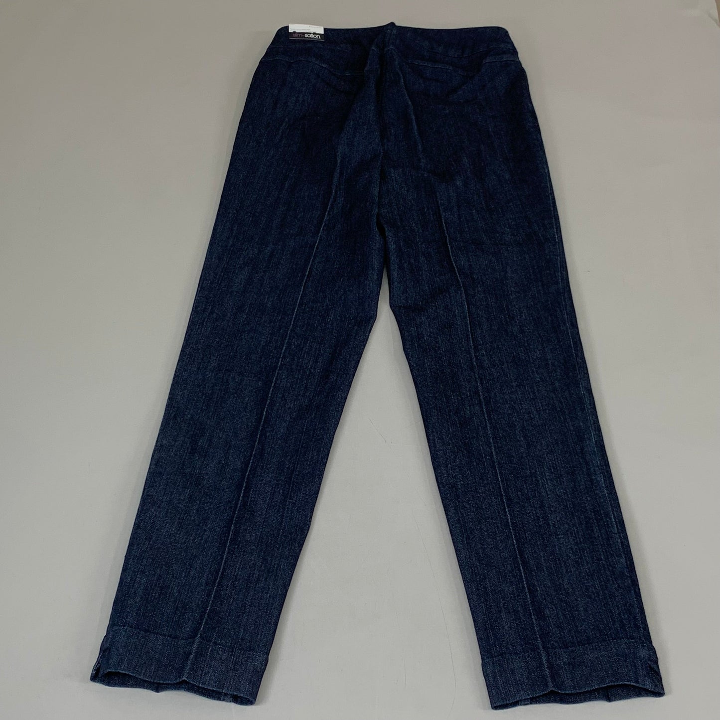 MULTIPLES Narrow Leg Pant Petite Women's Sz 4 Denim M2604P