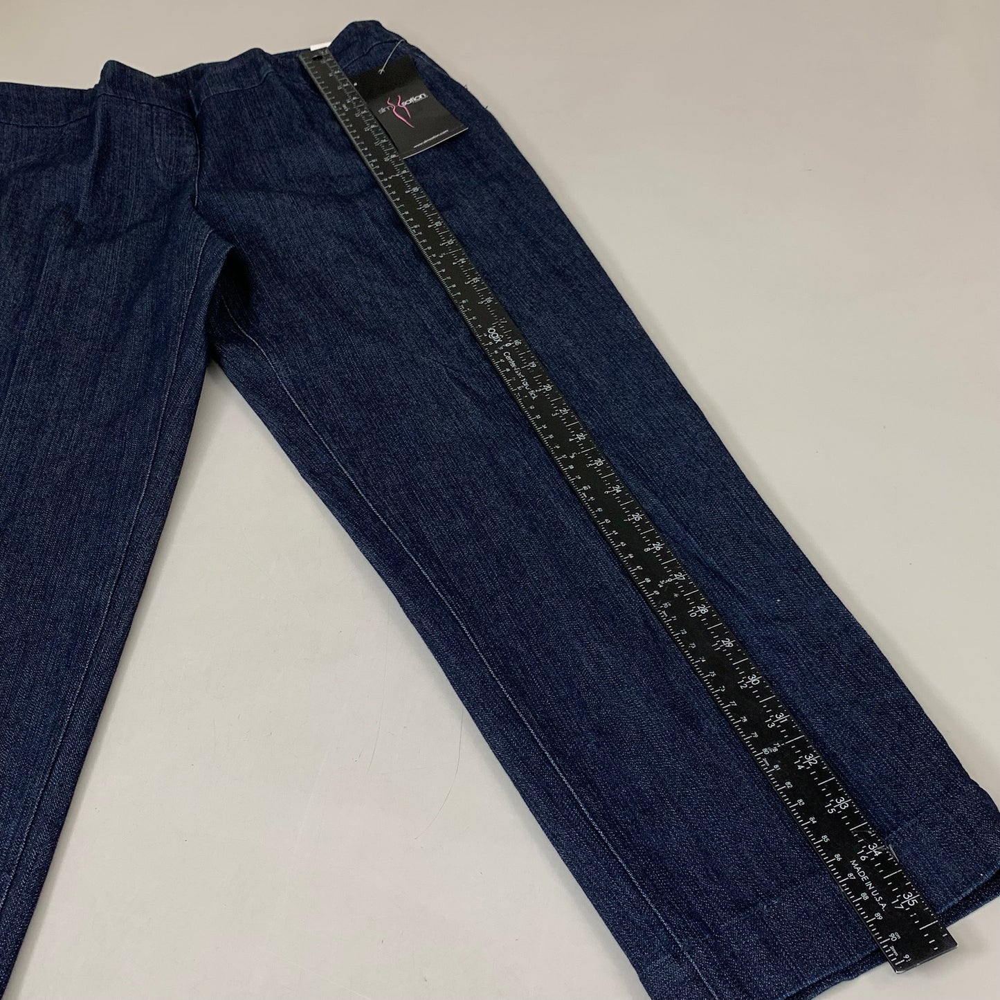 MULTIPLES Ankle Pants Petite Women's Sz 10P Denim M2623P
