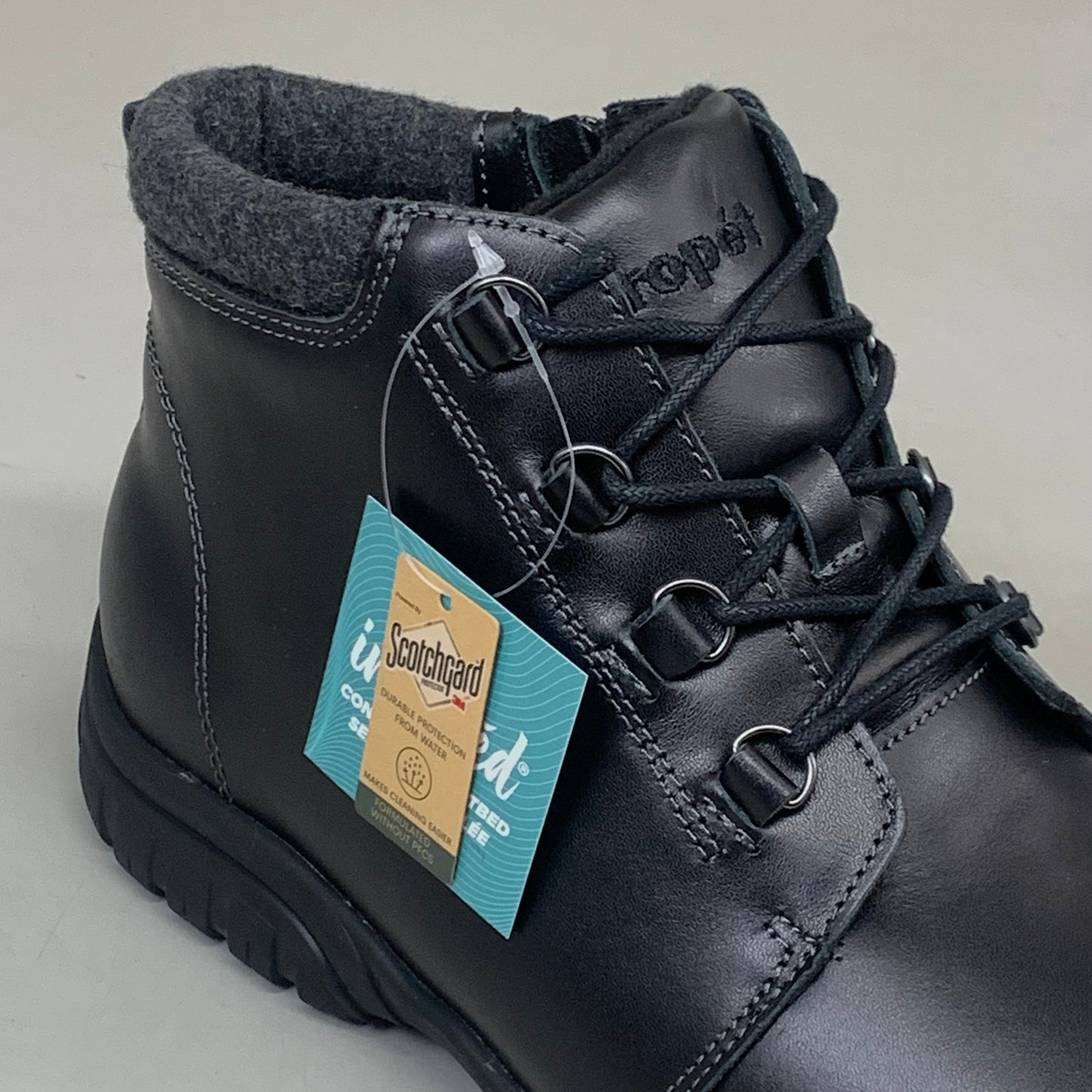 PROPET Delaney Leather Ankle Boot XX(4E) Women's SZ 8.5 Black WFV002LBLKE-08H