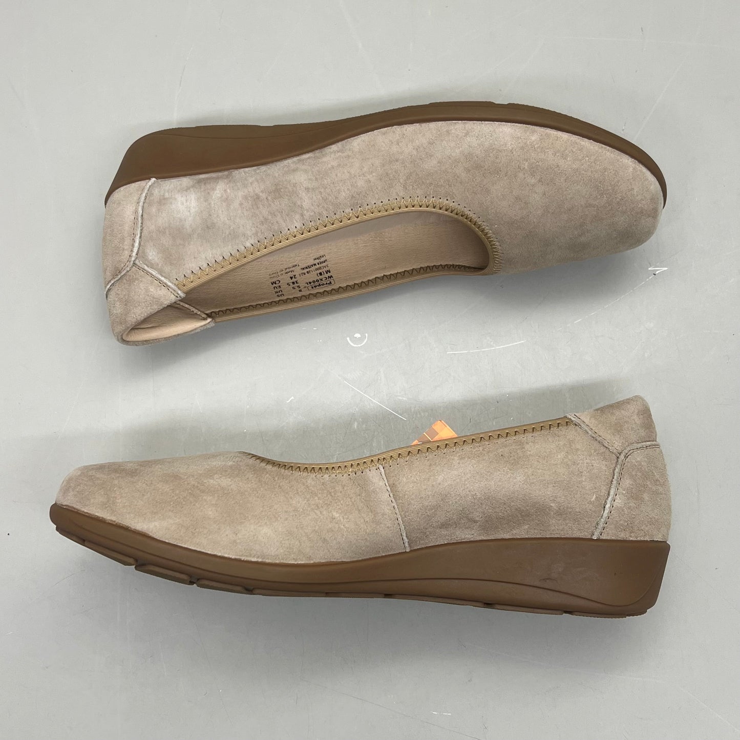 PROPET Yara Slip-On Orthotic Comfort Women's Sz 8.5 M(B) Natural Buff Suede WCX004L
