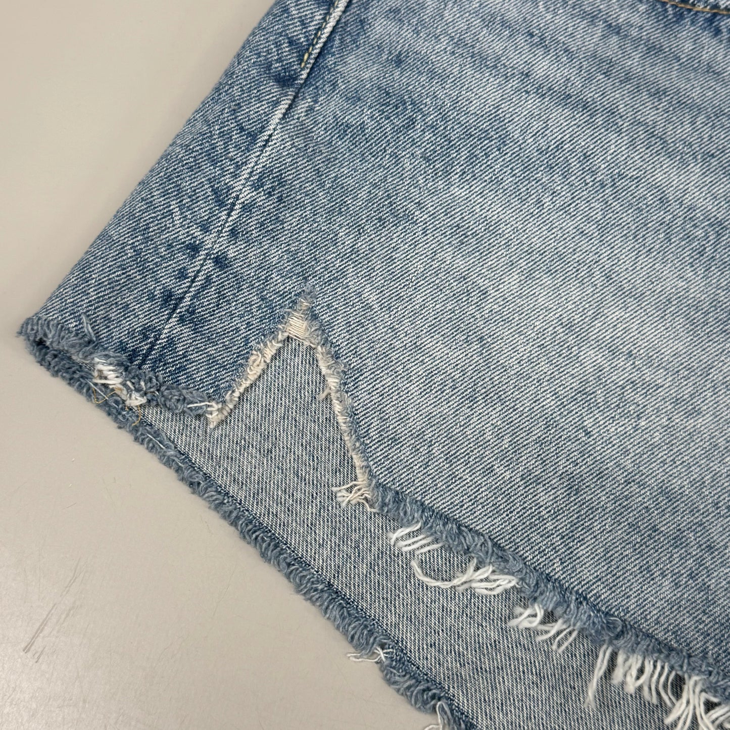 LEVIS 501 Original Fit High Rise Shorts Medium Wash Women's Sz 33 Mega Vibe Blue