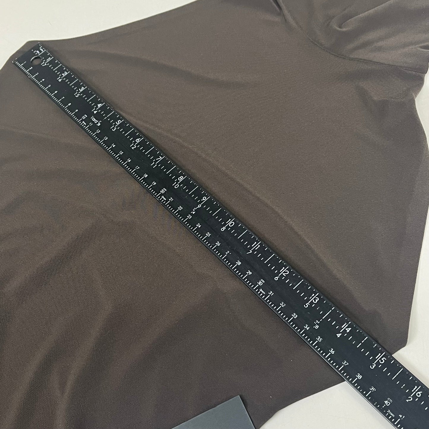 NORMA KAMALI Halter Turtle Fishtail Gown 4-Way Stretch Womens Sz M/38 Chocolate
