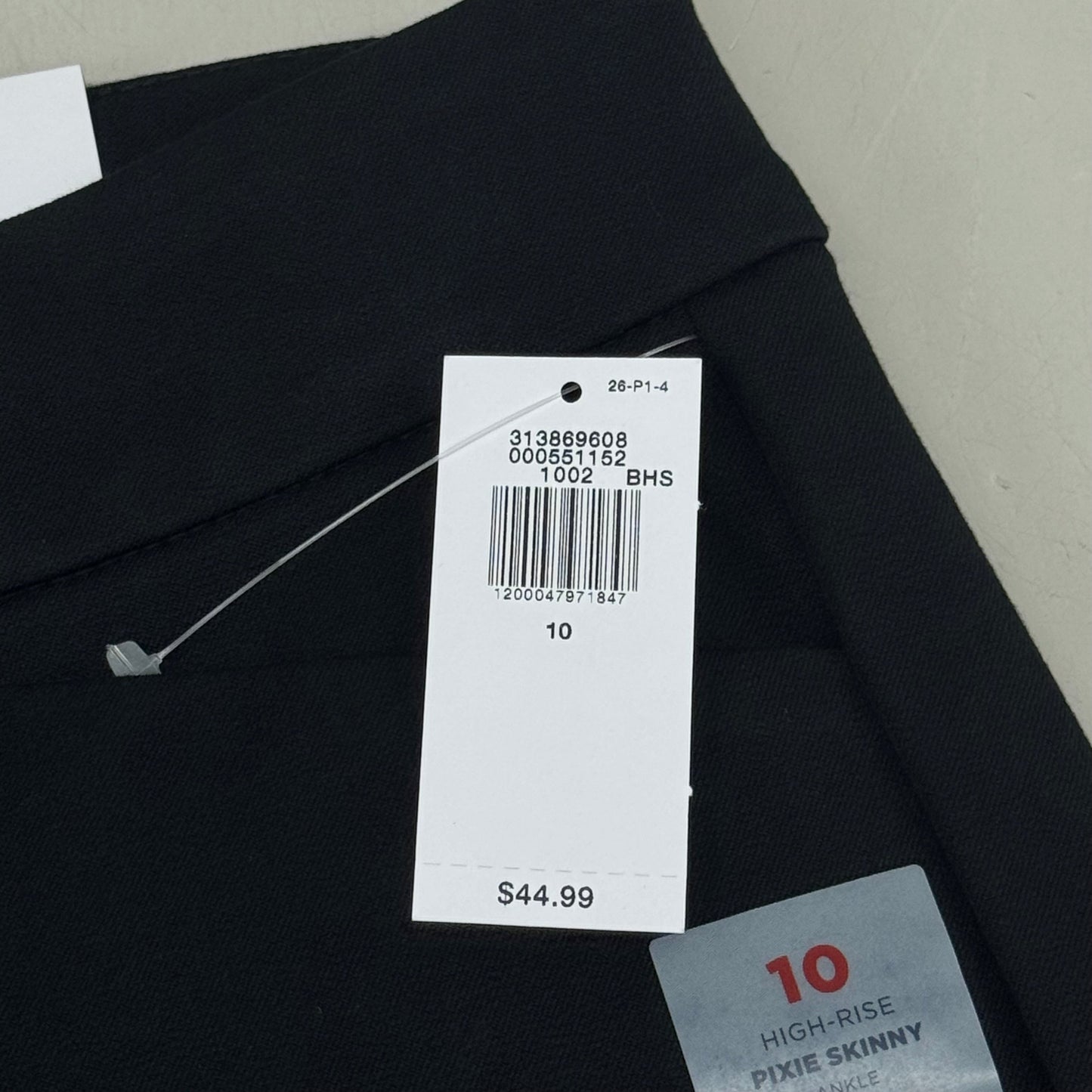 OLD NAVY High Waisted Pixie Skinny Ankle Pants Women's Sz 10 Black 3139011958