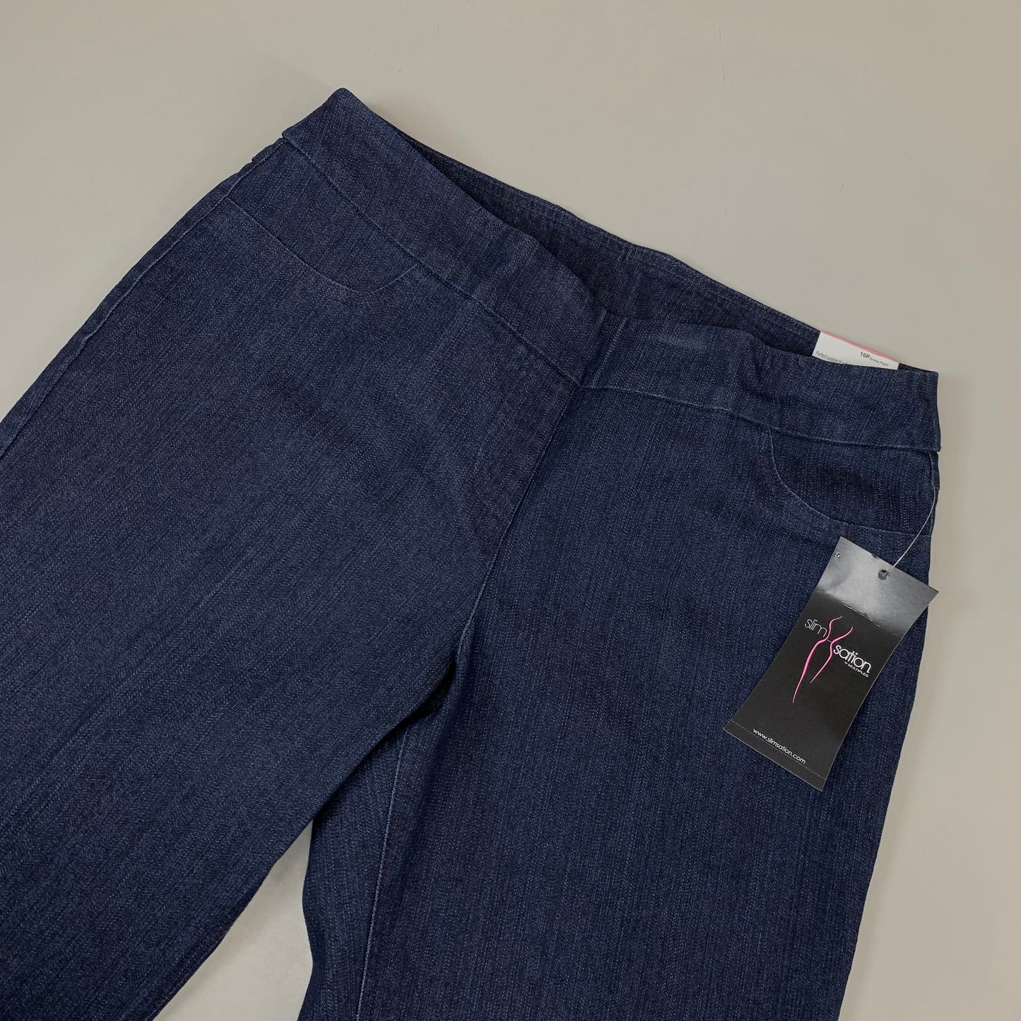 MULTIPLES Ankle Pants Petite Women's Sz 10P Denim M2623P