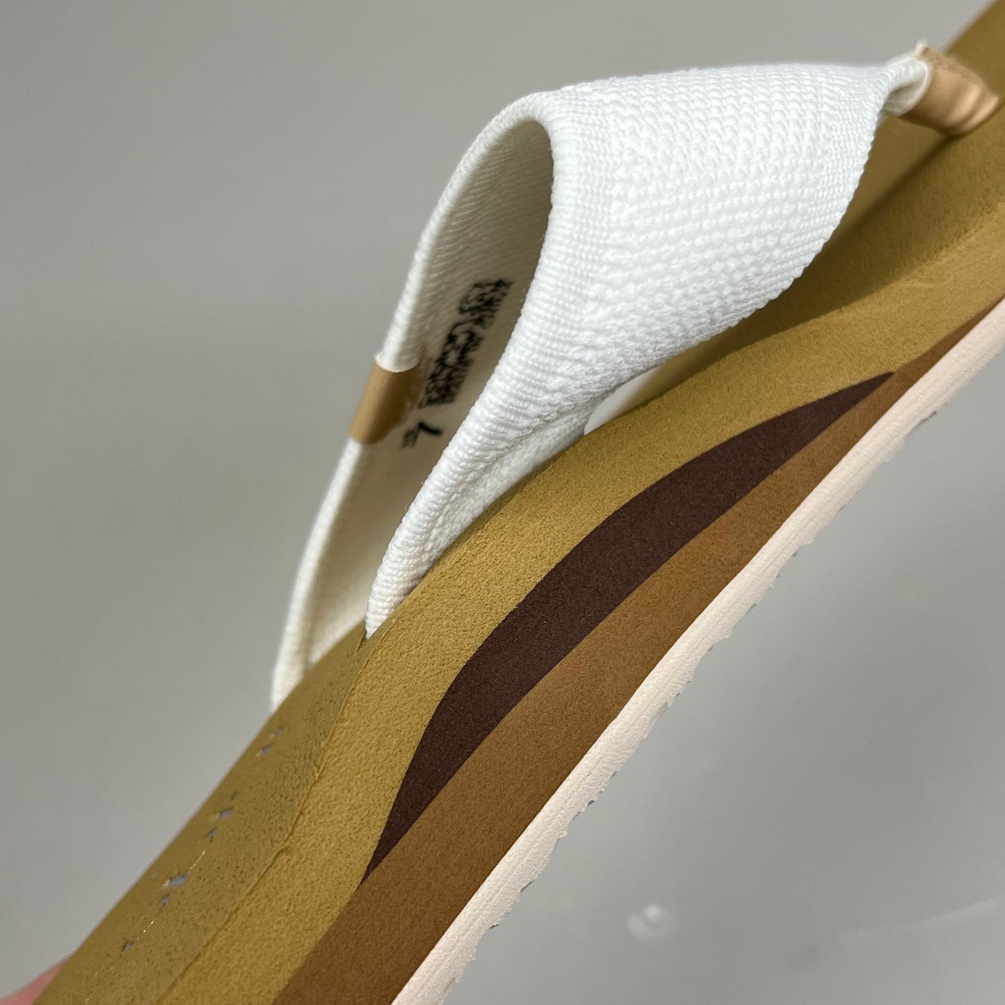 COBIAN Bermuda Bounce Mesh Strap Women's Sz 7 EU 37 Cream BEB24-110-7