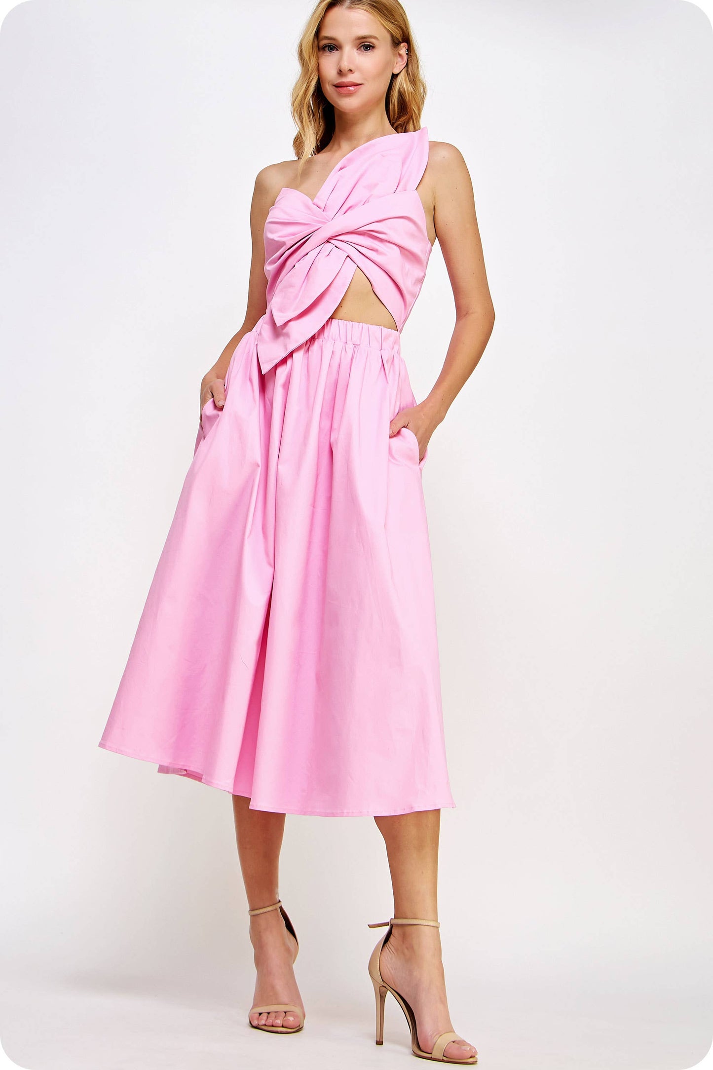 Knotted Bow Dress in color options